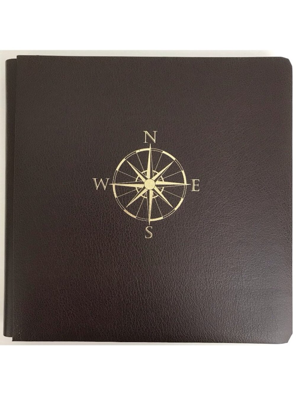 Creative Memories 12x12 Gold Compass Travel Scrapbook Album 15 pages